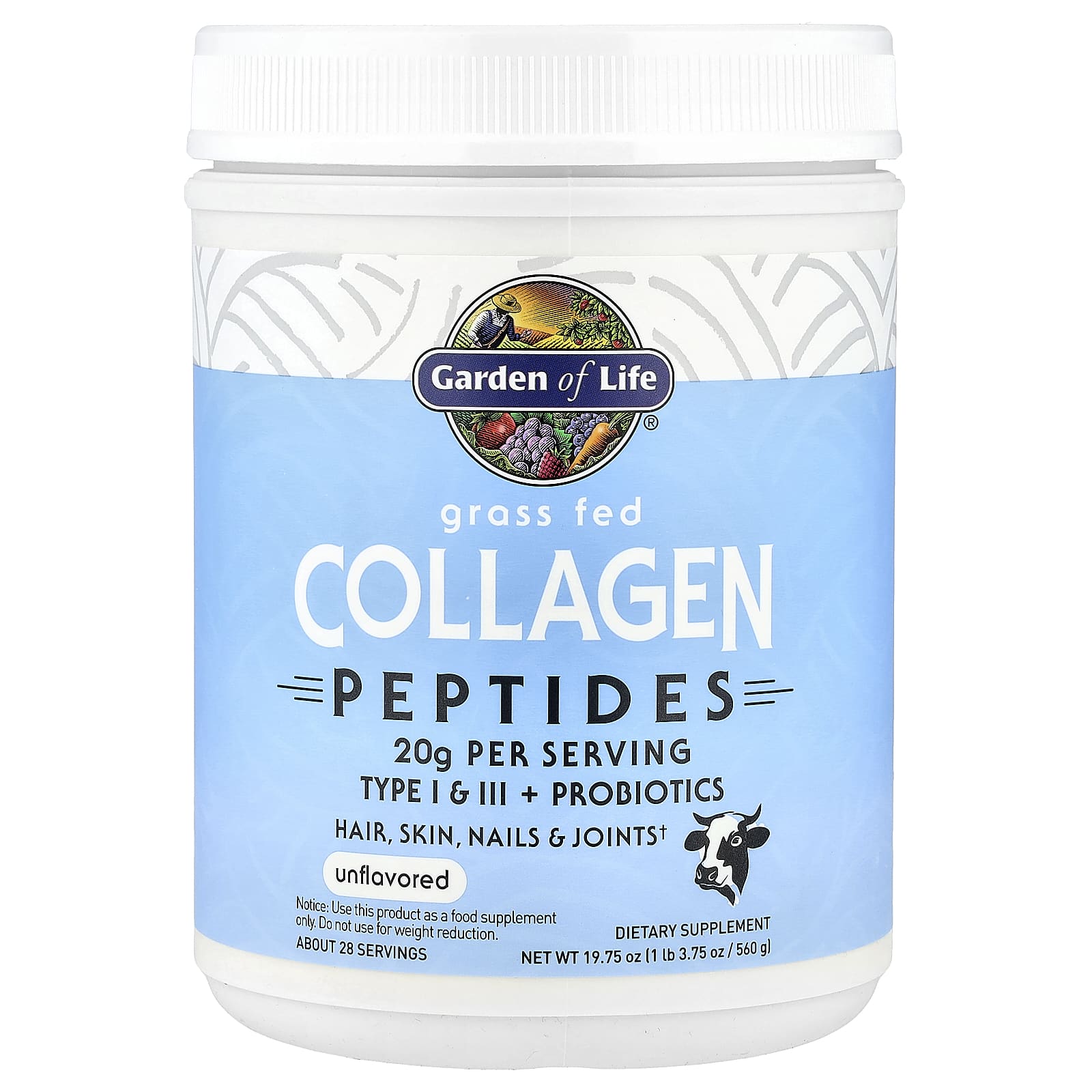 Garden of Life Grass Fed Collagen Peptides